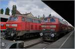 DB 218 417-4 and 218 435-6 in Lindau Hbf.