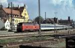 218 403-4 with an Interregio train at Lindau, August 28th, 1996. Nearly 12 years before the first, fine BB-meeting at Lindau.