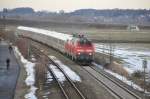 218 456-2 and annother 218 at Vhringen, February 22nd, 2010.