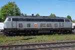 Diepholzer Kreisbahn 218 468 stands parked at Diepholz on 23 April 2026.