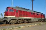 Ex-DR 132 293 stands in Grosskorbetha on 10 April 2017.