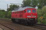 Solo ride for Ludmilla 232 489 through Dieskau on the morning of 27 May 2025.