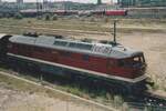 On 29 May 2008 DB Netze 232 550 takes a break at Halle (Saale) Gbf and shows her retro  colours to the photographer. This loco has now received the yellow with grey accents of SDB Netze/Infrago.