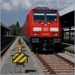 The DB 245 003 in Lindau Main Station.