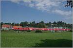 A DB 243 with his IRE on the way  from Lindau to Stuttgart in Enziweiler.