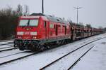 DB 245 025 stands at Nieb�ll on 16 february 2026 and waits to get her car carrying train loaded with cars and vans before departure -the only way to reach the island of Sylt on land is by train,