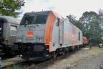 On 18 September 2016 hvle Diesel TRAXX 246 010 stands in the Bw Berlin-Sch�neweide.