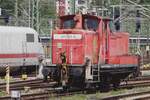 On 31 May 2019 DreiBein 363 133 waits for new shunting duties at Stuttgart Hbf.