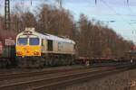 ECR 266 426 passes near Oberhausen Dellweger Strasse on the evening of 21 February 2025.