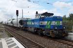 NIAG 31 hauls a cereals train through Rheinhausen on 16 September 2016.