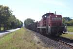 294 646-5 with a freight train from Breitenbach (Herzberg) to Bebra in Bad Hersfeld. 29.9.2013