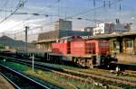 On the morning of 21 September 2010 DB 294 812 pauses at Basel Badischer Bahnhof.
