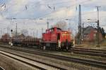 DB 294 830 passes through Oberhausen Osterfeld Süd on 28 December 2017.
