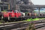 DB 294 854 shunts molten steel wagons at Völklingen on 16 September 2011.