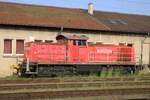 On 24 May 2026 DB 294 710 -one of the very few locos still carrying the RaiLioN colours-  stands parked at Villingen (Schwarzwald).