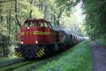 This Mak G1206 carries this freight train  from Wülfrath-Flandersbach to Rommerskirchen
28.5.2013
