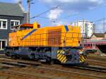 NorthRail rental locomotive a Vossloh (MaK) G 1206 at the Museum Day on 9/4/2010 in the Sdwestflische Railroad Museum in Siegen.