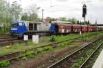 Heading a coal shuttle for Oberhausen West, RBH 904 leaves Gladbeck West on 9 April 2014.