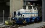 . The Schaefer Kalk GmbH & Co. KG shunter eingine Deutz 57716 taken in Runkel-Steeden on May 26th, 2014.