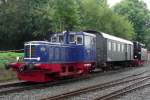D-II, a Deutz-shunter, is seen at the DDM in Neuenmarkt-Wirsberg on 21 September 2014.