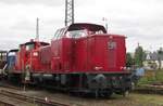 V 122 of the DME stands at the Bahnwelt Darmstadt-Kranichstein on 30 May 2014.