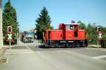 Private diesel locomotive of comp. Wieland at Vhringen, July 11th, 2006.