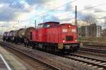 EBM Cargo 203 115 hauls a short tank train through Oberhausen Osterfeld Süd on 16 September 2016.