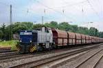 RBH 807 hauls a coal train through Oberhausen Osterfeld Süd on 7 April 2014.