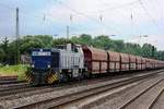 RBH 807 hauls a coal train through Oberhausen Osterfeld Süd on 7 April 2014.