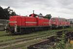Emsländische Eisenbahn 295 003 is stabled at Celle on 21 September 2025.