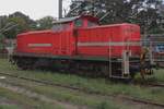 Emsländische Eisenbahn 295 003 is stabled at Celle on 21 September 2025.