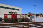 NEG 209 101 stands at the RDC shed in Niebüll on 14 February 2026.