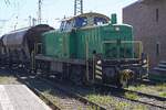 Brohltalbahn 295 049 shunts at Neuwied on 30 April 2026.