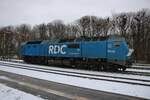 On 16 February 2026 RDC DE 2700-03 SANDY oozes at Nieb�ll in the far North of Germany.