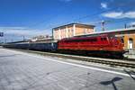 Altmark Rail 1155 hauls an extra train into Passau on 10 May 2018.