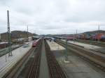 Here the few about the main station of Hof on April 28th 2013. You can see lokal trains.
