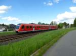 612 654 is driving by Förbau on May 20th 2013.