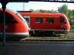 612 abgestellt neben 642 in Zittau am 22.05.2009