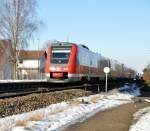612 080 and 612 577 at Vhringen, January 19th, 2010.