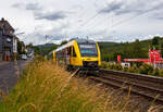 Two coupled LINT trains (one LINT 27 and one LINT 41, thus probably a LINT 68) of the HLB (Hessische Landesbahn) are running on June 11 2026, as RB 90 'Westerwald-Sieg-Bahn' (Siegen - Betzdorf - Au - Altenkirchen - Westerburg), and are soon reaching  ...