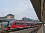 642 607 is waiting for passengers in Saarbrücken main station on September 11th, 2012.