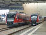 Here you can see two lokal trains in Chemnitz main station on April 1st 2013.