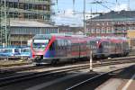RB 20 to Heerlen (NL) is leaving Aachen Central Station (Hbf) on 11 April 2012.