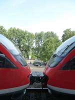 Two ET 643 coupled in Köln Messe/Deutz on August 21st 2013.