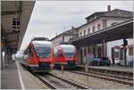 The DB 644 040 and 644 058 in Waldshut.