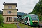 . The VECTUS VT 265 is leaving the station of Balduinstein on May 26th, 2014.