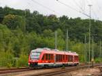 DB diesel multiple units 648 205/705 (Lint 41) at 17.06.2011 in Betzdorf/Sieg (Germany), as RB 95 (Regional train) Au/Sieg to Siegen.
