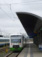 Here you can see a lokal train (EBX)in Hof main station on April 28th 2013.