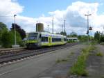 VT 650.701 is driving in Oberkotzau on May 21th 2013.