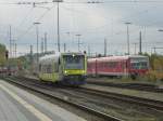 650 712 is arriving in Hof main station on Oktober 12th 2013.